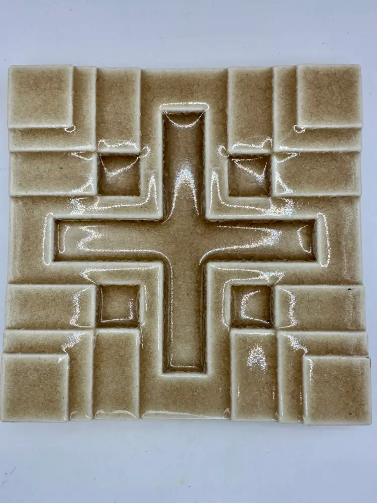 MOTAWI TILEWORKS Frank Lloyd Wright 6" X 6" MILLARD HOUSE TILE