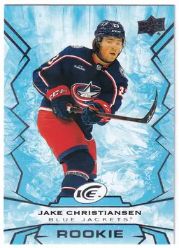 2022-23 Upper Deck Ice #138 Jake Christiansen RC Columbus Blue Jackets Hockey Card