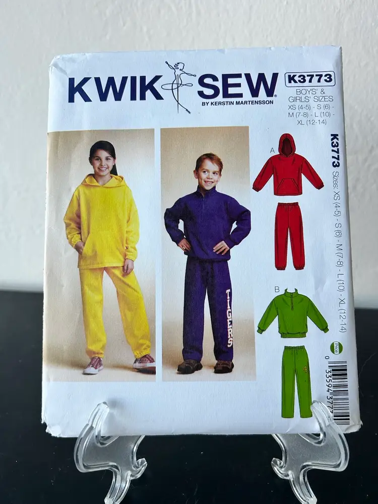 Kwik Sew Pattern K3773 Boys & Girls Shirts & Pants S 4,5,6,7,8,10,12,14 Uncut FF