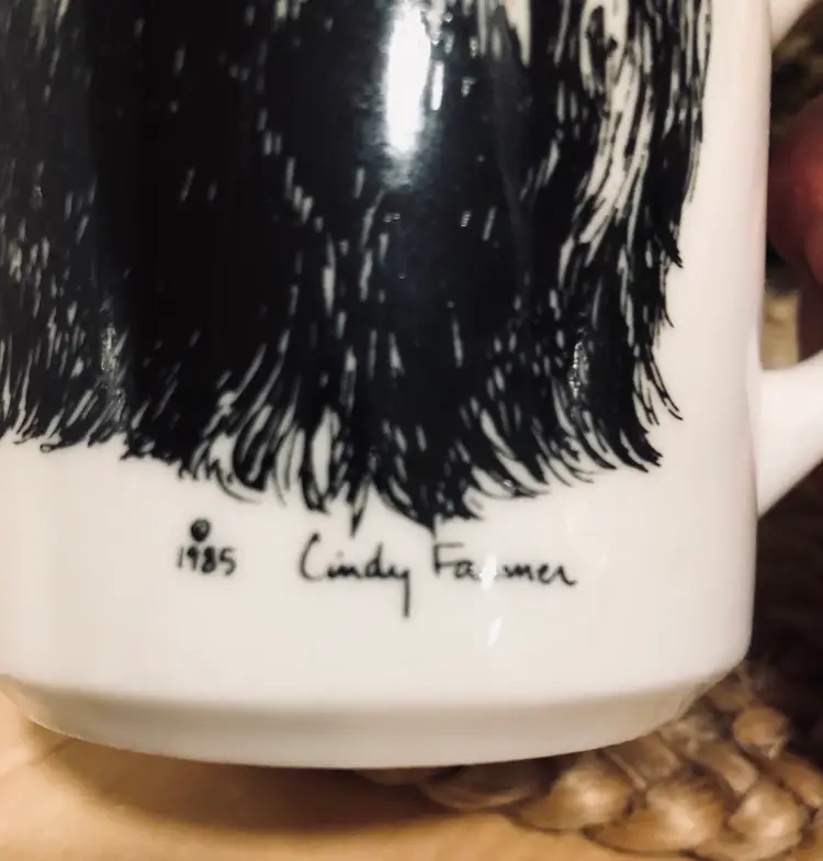 Cindy Farmer “Yorkie” Mug By Rosalinde 1985