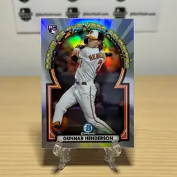 Gunnar Henderson 2023 Bowman Chrome Rookie Of The Year Favorites Insert #ROYF-15 Baltimore Orioles