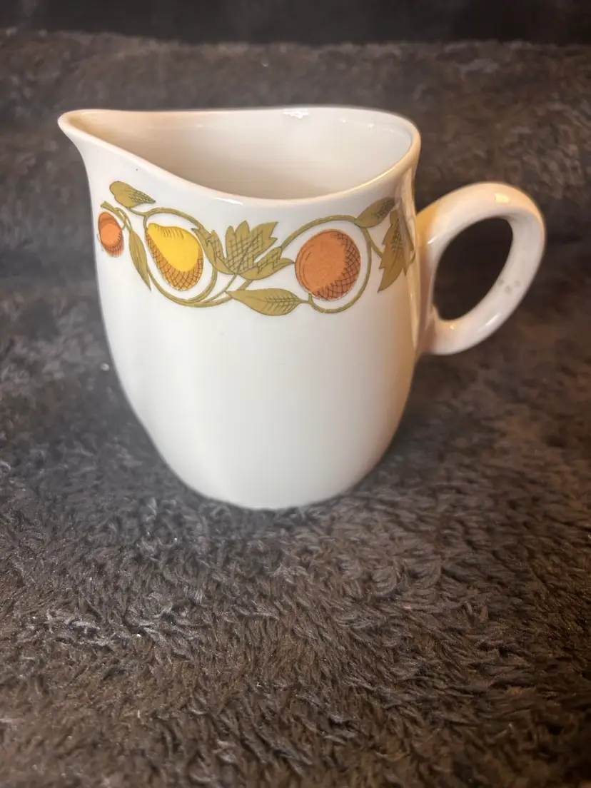 Vintage Franciscan Whitestone Ware "Pickwick" Creamer Pattern Retired In 1971
