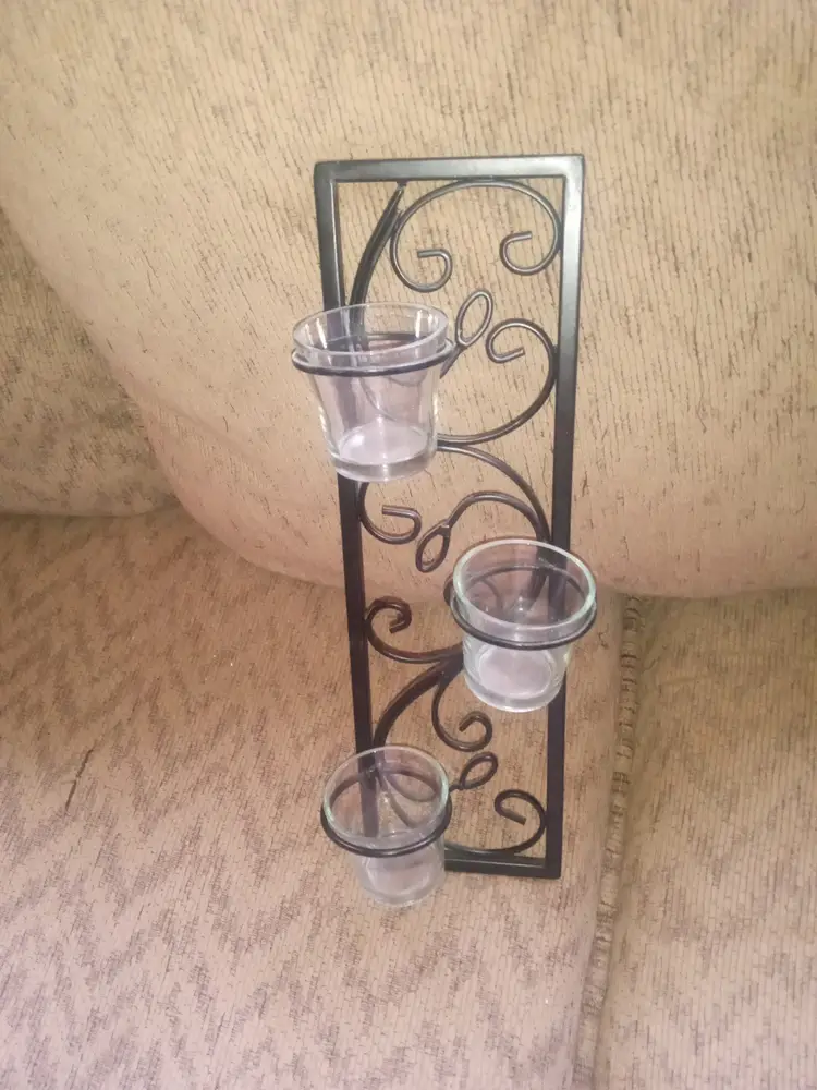 pair of 2 metal sconces