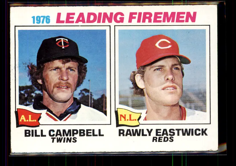 Bill Campbell/Rawly Eastwick 1977 Topps Leading Firemen #8 - (144) - Minnesota Twins/Cincinnati Reds