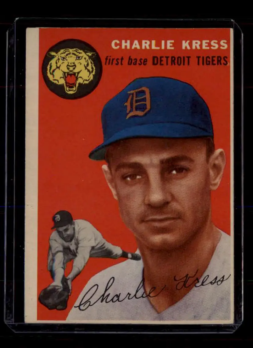 1954 Topps #219 Charlie Kress - (pk-tl1) - Detroit Tigers