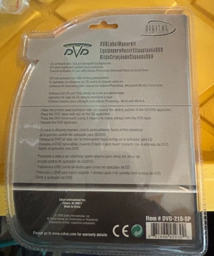 DIGITAL CONCEPTS DVD LABEL MAKER KIT