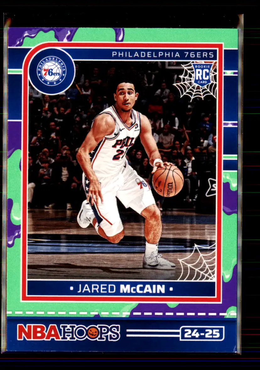 Jared Mccain 2024-25 Panini Haunted Hoops Slime #263 - (135) - Philadelphia 76ers