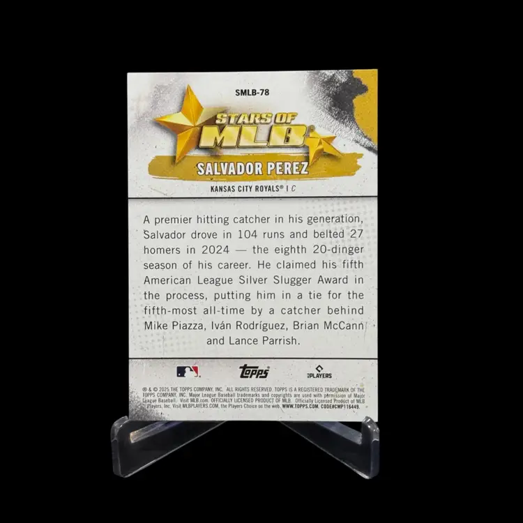 Salvador Perez 2025 Topps Update Series Stars of MLB #SMLB-78 Kansas City Royals