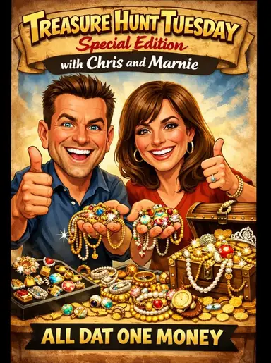 Treasure Hunt Tuesday With Chris And Marnie!! 24 Great Value Lots, Get Um While Their Hot!!