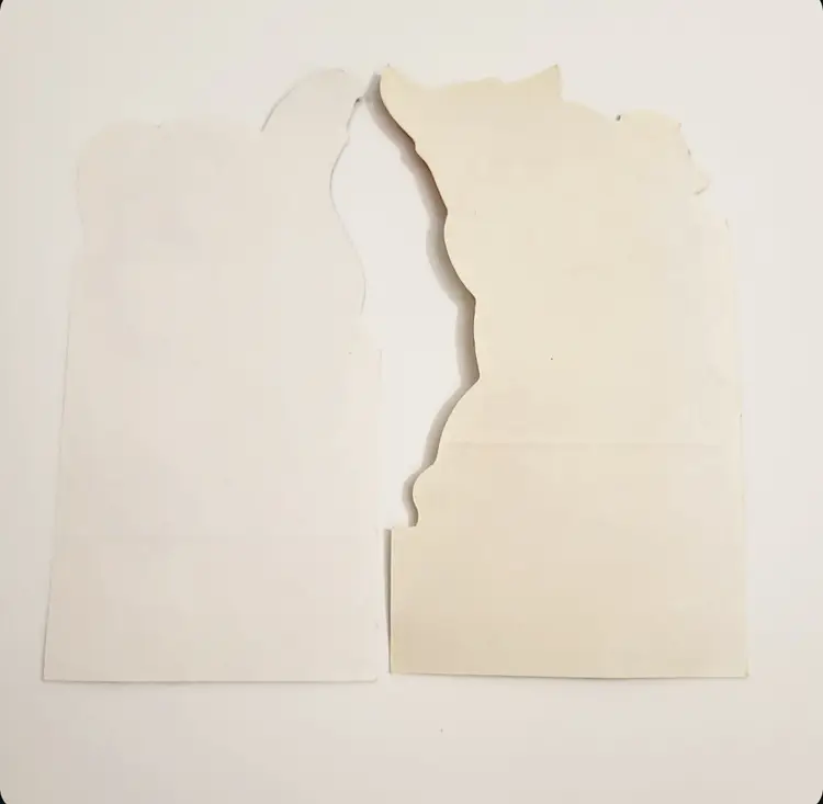 Vintage Valentines Bambi Flower Disney Card Pair