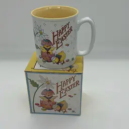 Mary Engelbreit Easter Mug Chicks Flowers Eggs