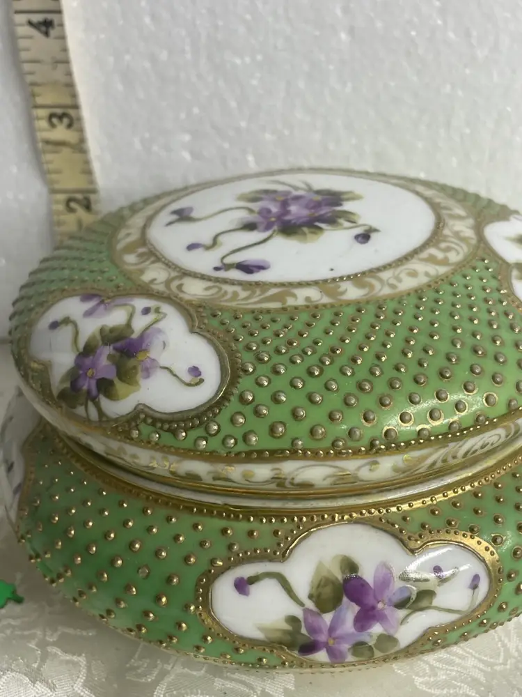 Antique Nippon Vanity Jar