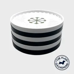 Vintage Set Of Black And White Coaster