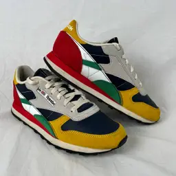 Reebok Classic Multicolor Retro Sneakers – Suede Leather – Size 7