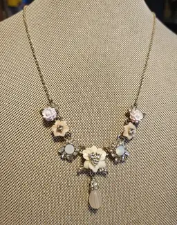 Marchesa floral necklace