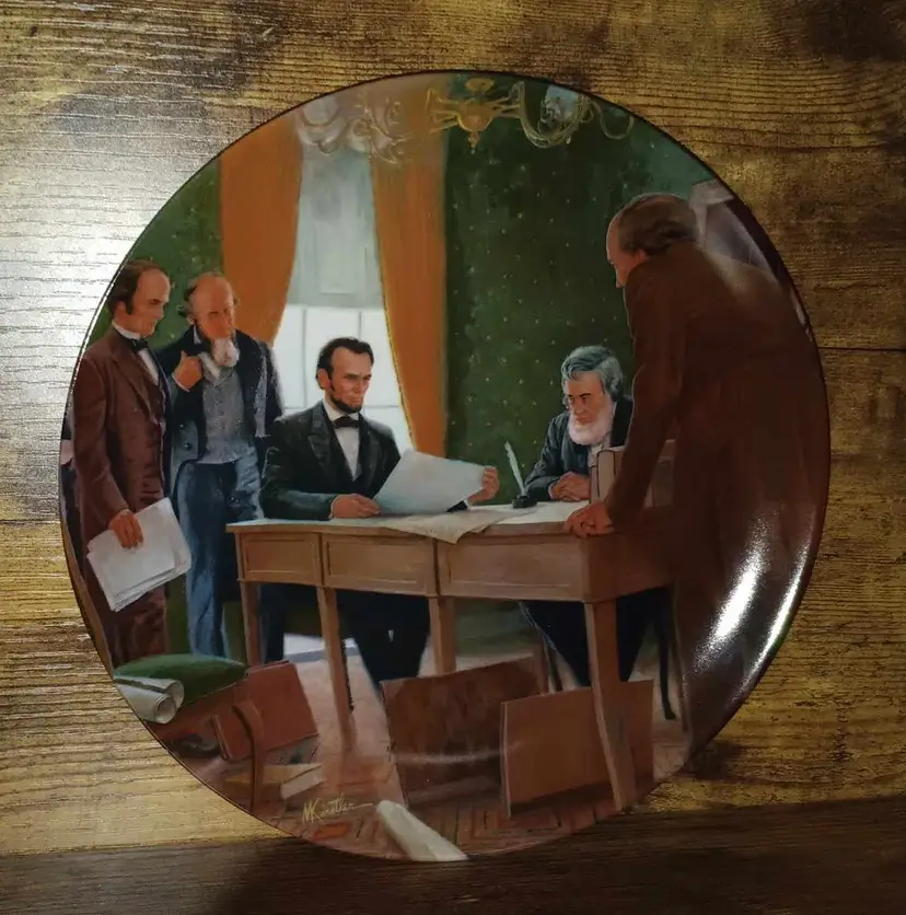 Set of 4 Abraham Lincoln Decorative Plates