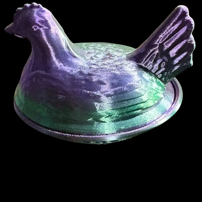 3-D Printed Hen On The Nest Small Size