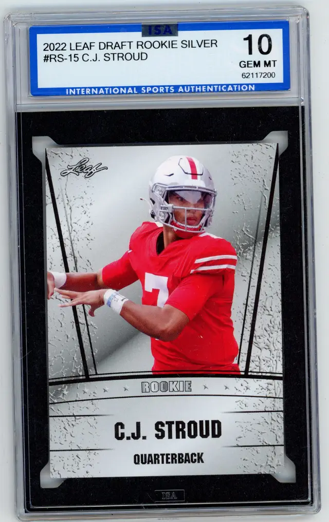 2022 Leaf Draft Rookie Silver C.J. Stroud #RS-15 ISA 10 GEM MT
