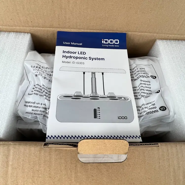 iDOO Indoor Hydroponic Herb Garden Kit 10 pod