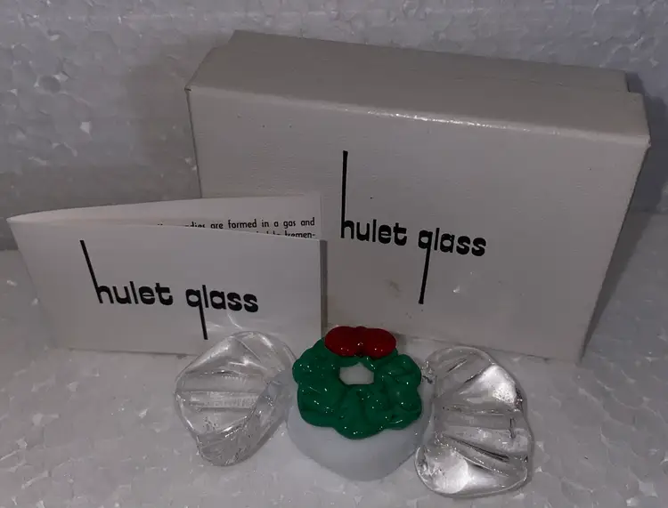 Ultra Rare Vintage Hulet Lampwork Glass Candy 2.5"