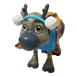 Disney Store Frozen Baby Sven Earmuffs Pet Reindeer Figure Toddler Saddled Toy