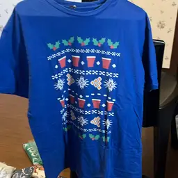 20 Blue Sweater Print Tee