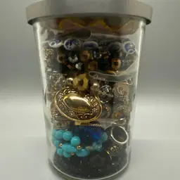 Mystery Jewelry Jar Wearable Resell Crafting Repurpose Repair 2+ lbs