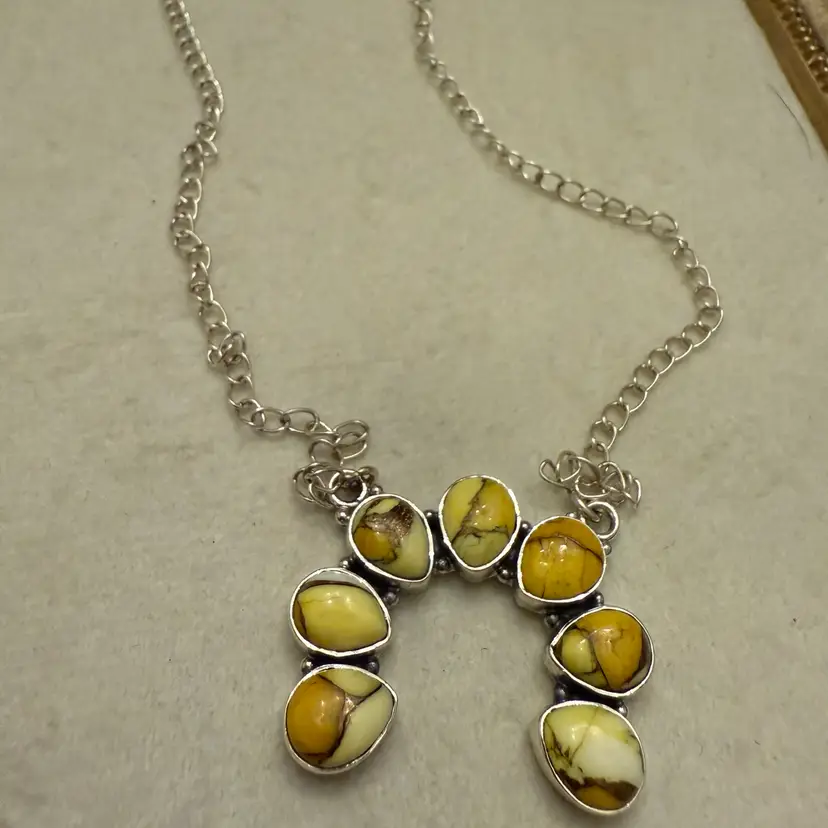 New Sterling Silver Honey Dahlia 19” Necklace