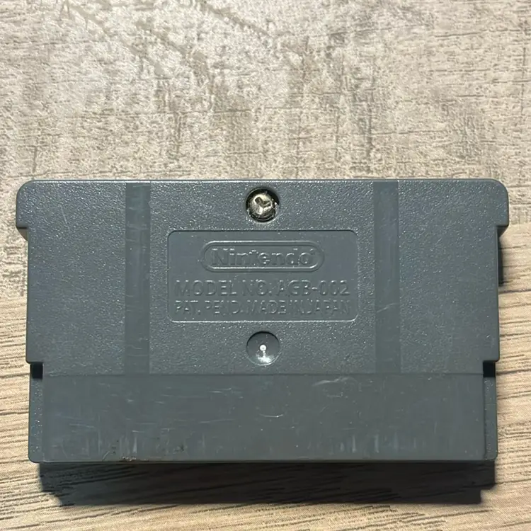 The Legend of Zelda: A Link to the Past and Four Swords video game cartridge for the Nintendo Game Boy Advance.