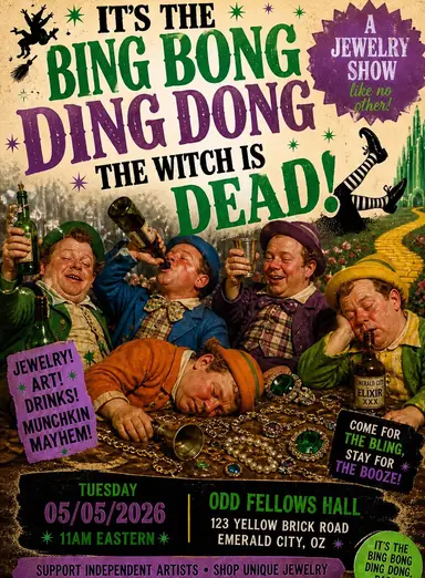 The Bing Bong Ding Dong The Witch Is Dead Jewelry Show 