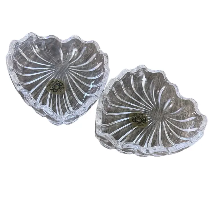 RCR Royal Crystal Rock Heart Shaped Trinket Box