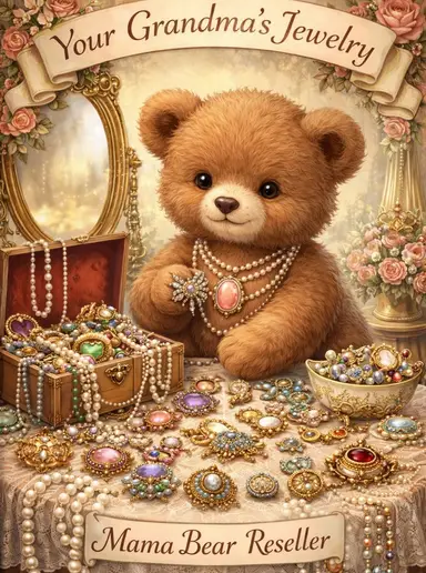 Vintage Jewelry, Brooches, Necklaces, Earrings And More