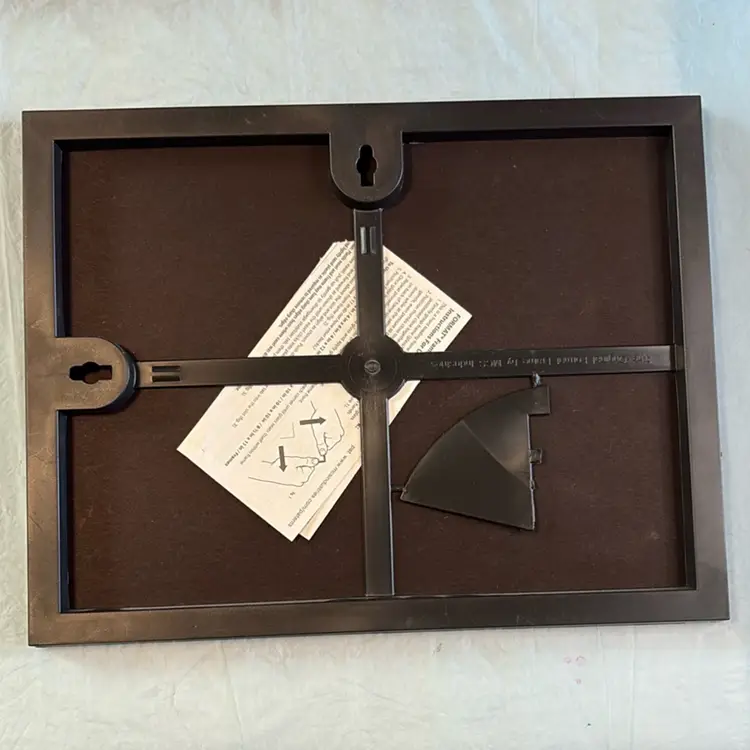 Framed Needlework Rabbit Bunny With Flowers And Butterfly 8 1/2” X 11”