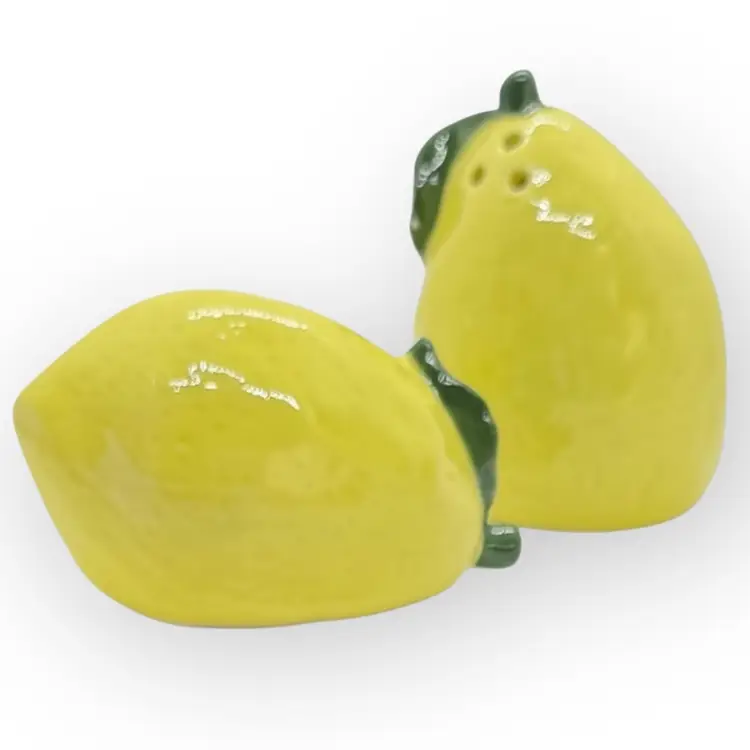 Happy Lemons Ceramic Salt & Pepper Shakers