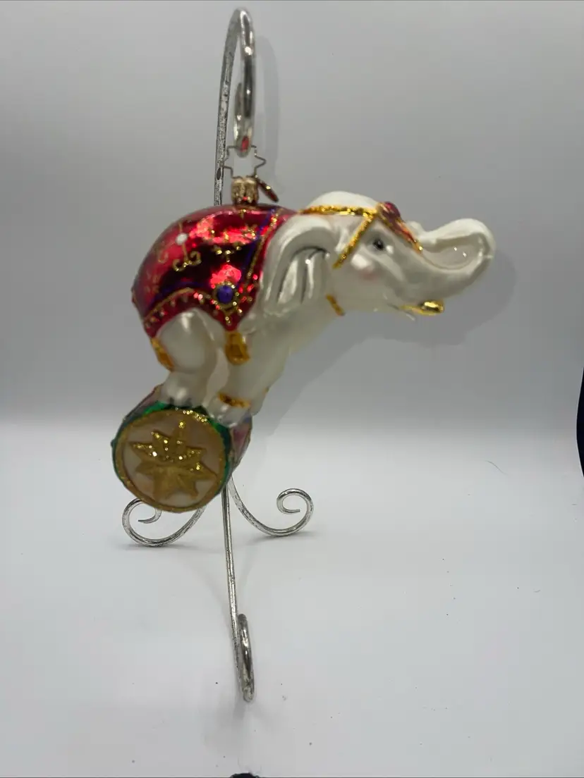 Christopher Radko Balancing Act Elephant # 1015706 2010 With Tag