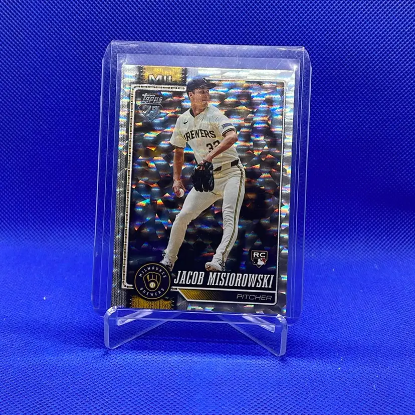 2026 Topps Jacob Misiorowski Silver Pattern Foil Sp RC Milwaukee Brewers