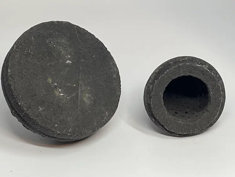 Miniature Borobudur Stupa, 4.5" Tall, Made of Indonesian Lava Stone