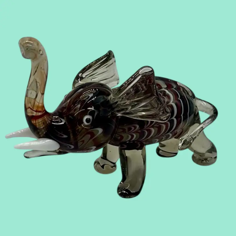 Fitz And Floyd Glass Menagerie Elephant |4” (*Read)