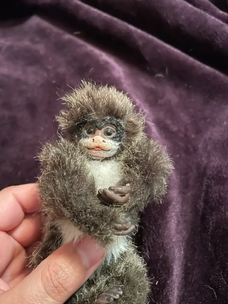 Ashton Drake LITTLE LULU 5" Emperor Tamarin Finger Monkey Doll Angelica Holm