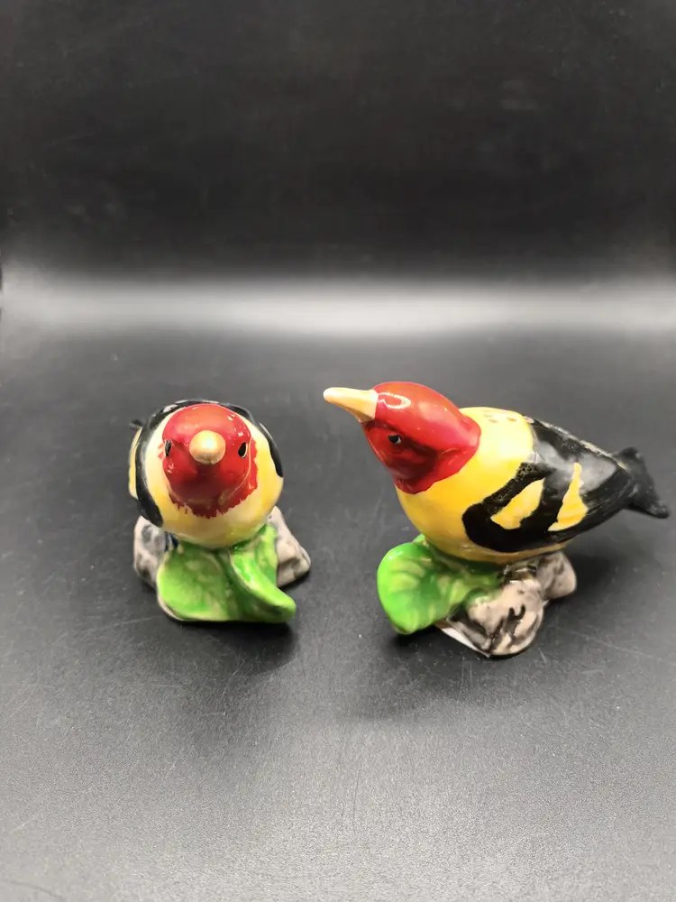 Vintage Western Tanigers Bird Salt and Pepper Shakers