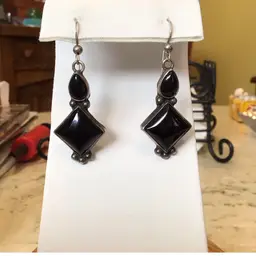 Sterling & Onyx Earrings