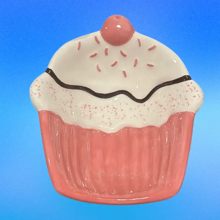 Set Of Ceramic Cupcake Nesting Serving Bowls
