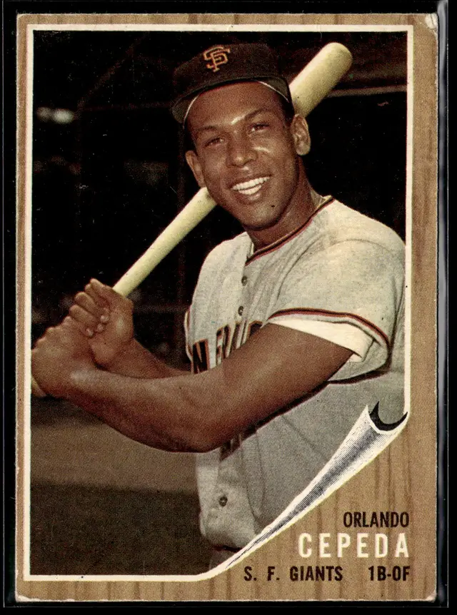 #51 Orlando Cepeda 1962 Topps #40 *LIVE AUCTION*