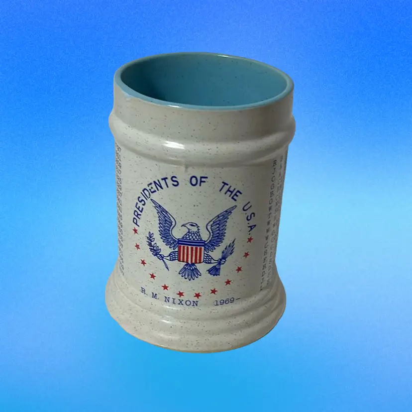 Vintage 1969 Presidents of the USA Mug/Stein R.M. Nixon Political Souvenir 