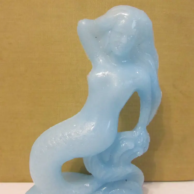 vintage Weeki Wachee Springs blue mermaid Mold-A-Rama figure souvenir piece