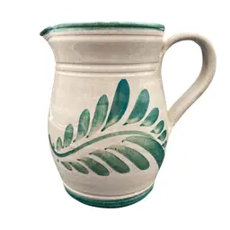 Vintage Westerwald/Phil Schaltenbrand, Gray/Green Salt Glaze Pitcher, Signed, '94