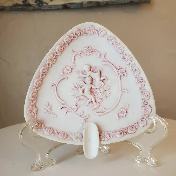 Cherub Small Porcelain Trinket Dish/Ashtray