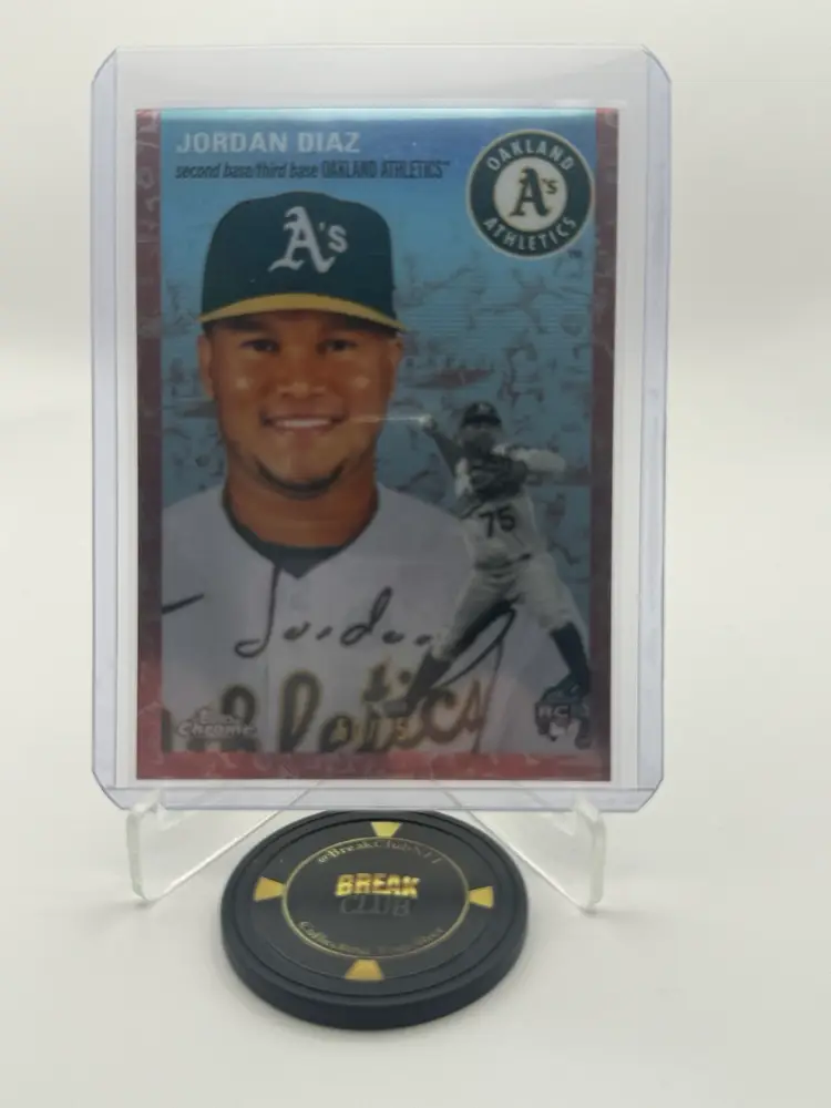 Jordan Diaz 50/75 Rose Toile 2023 Topps Chrome Anniversary - Oakland Athletics