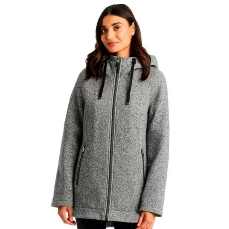 MADISON EXPEDITION Cotton Blend Gray Hooded Jacket Size Small