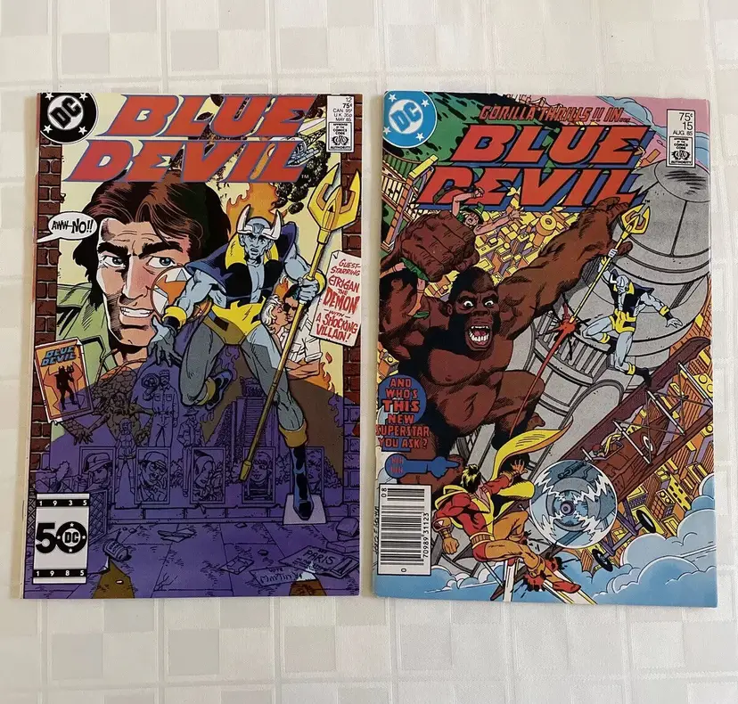 DC Universe Blue Devil Comic 1985 No. 12 & 15 Gorilla Thrills & Etrigan Demon